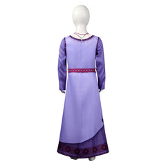 Movie Wish Asha Kids Girls Cosplay Costume Dress Outfits Fantasia Halloween Carnival Party Disguis Suit