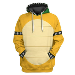 Super Mario Bros Bowser Cosplay Hoodie Printed Hooded Sweatshirt Men Women Casual Pullover Streetwear