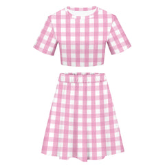 Barbie Cosplay Costume Crop Top Skirt Outfits Halloween Carnival Party Disguise Suit