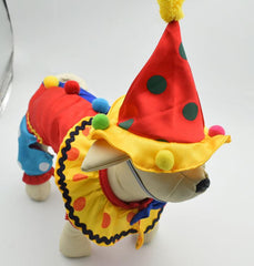 Pet Clown Clothes Cosplay Dress Dogs Cats Halloween Christmas Suit Costume Cat Puppy Clothing - INSWEAR