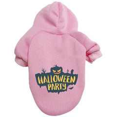 Halloween Dog Clothes Autumn Winter Warm Fleece Hoodie Sweater Puppy Pet Clothes - INSWEAR