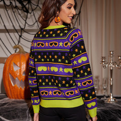 Adult Unisex Halloween Cartoon Fall and Winter Women Sweater Vest Waistcoat - INSWEAR