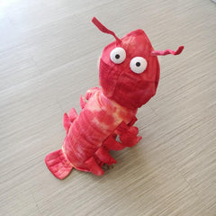 Red Cute Lobster Shape Pet Clothes Cosplay Soft Texture Dogs Hooded Coat Costume Halloween Pets Supplies - INSWEAR