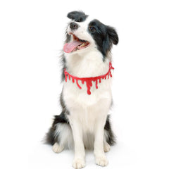 Halloween Pet Blood Necklace Dogs Cats Red Blood Drop Funny Horror Dress Up Plastic Toys Blood Necklace - INSWEAR