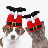 Pet Christmas Santa Pants Funny Headwear Cats Dogs Dress Up Costume Cosplay Accessories - INSWEAR