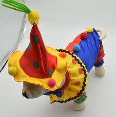 Pet Clown Clothes Cosplay Dress Dogs Cats Halloween Christmas Suit Costume Cat Puppy Clothing - INSWEAR