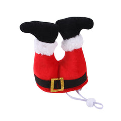 Pet Christmas Santa Pants Funny Headwear Cats Dogs Dress Up Costume Cosplay Accessories - INSWEAR