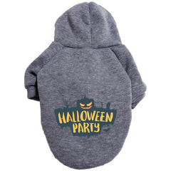 Halloween Dog Clothes Autumn Winter Warm Fleece Hoodie Sweater Puppy Pet Clothes - INSWEAR