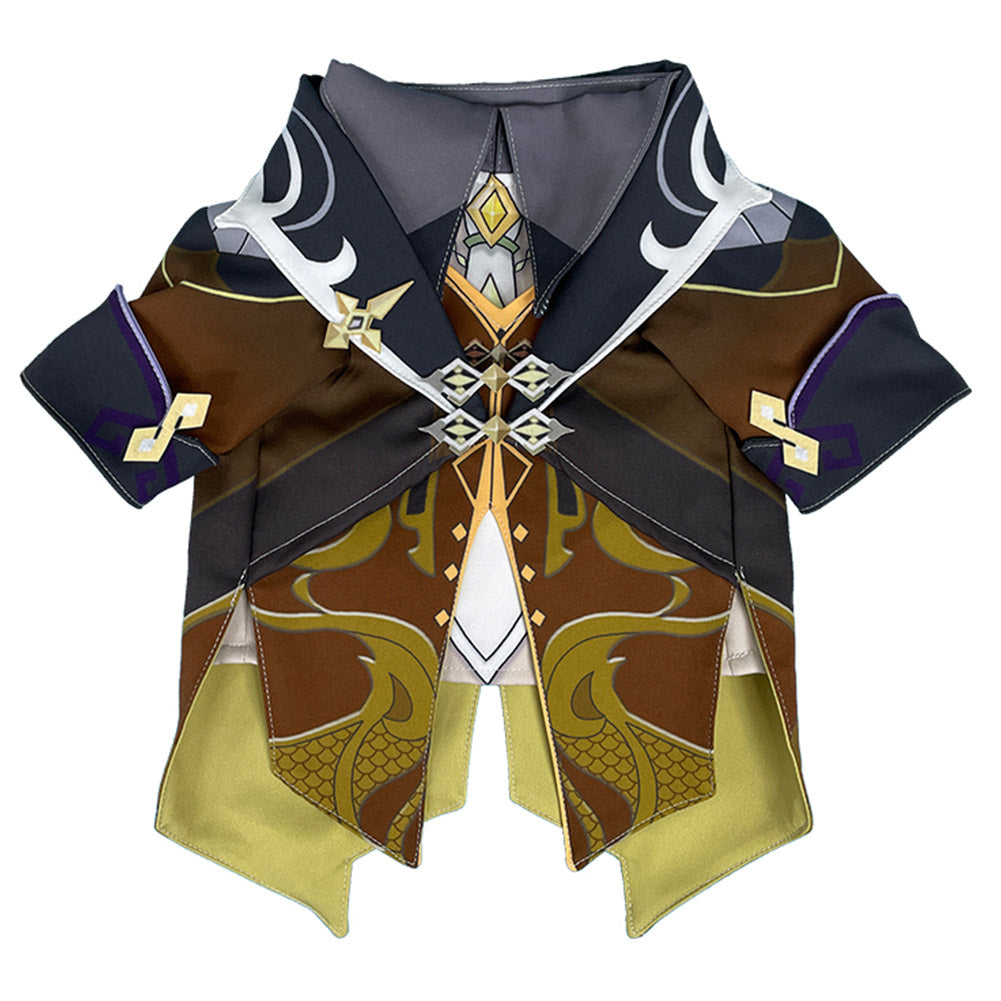 Game Genshin Impact Zhongli Cosplay Cute Little Cat Clothes Coat Costume Take Photo Props Dog Pet Supplies - INSWEAR