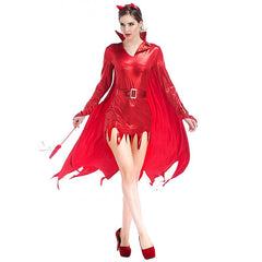 Womens Hot Stuff Red Sexy Devil Costume Hit The Parties On Halloween - INSWEAR