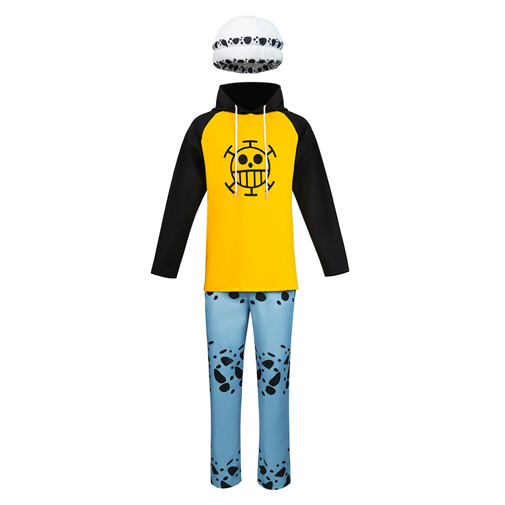 One Piece Trafalgar D. Water Law Cosplay Costume Outfits Halloween Carnival Party Disguise Suit