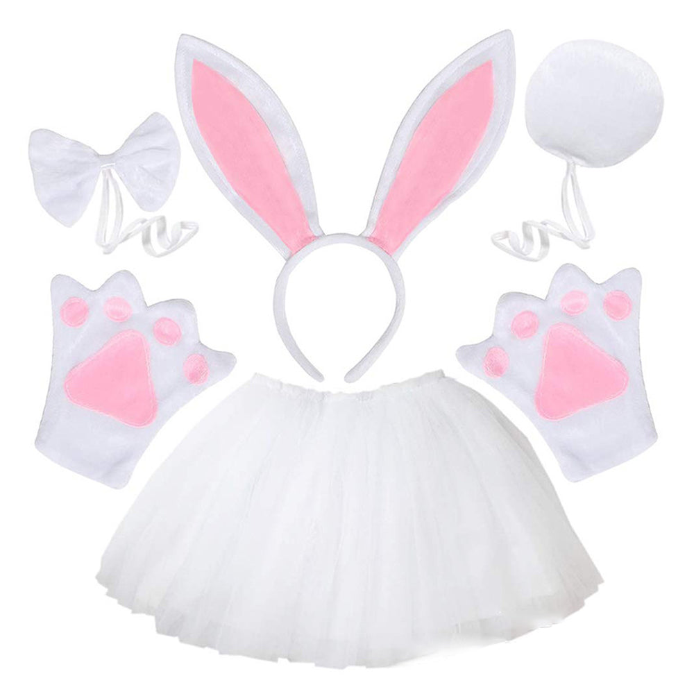 Easter Rabbit Kids Girls Cosplay Tutu Dress Outfits Halloween Carnival Suit