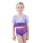 Tangled Rapunzel Kids Girls Cosplay Costume Swimsuit Outfits Halloween Carnival Party Suit