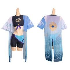 Genshin Impact Wanderer Cosplay Costume Swimsuit Halloween Carnival Suit