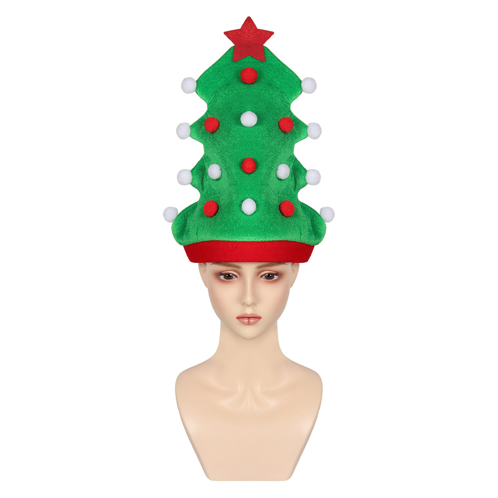 Adults Kids Christmas Elf Green Hat Christmas Accessories