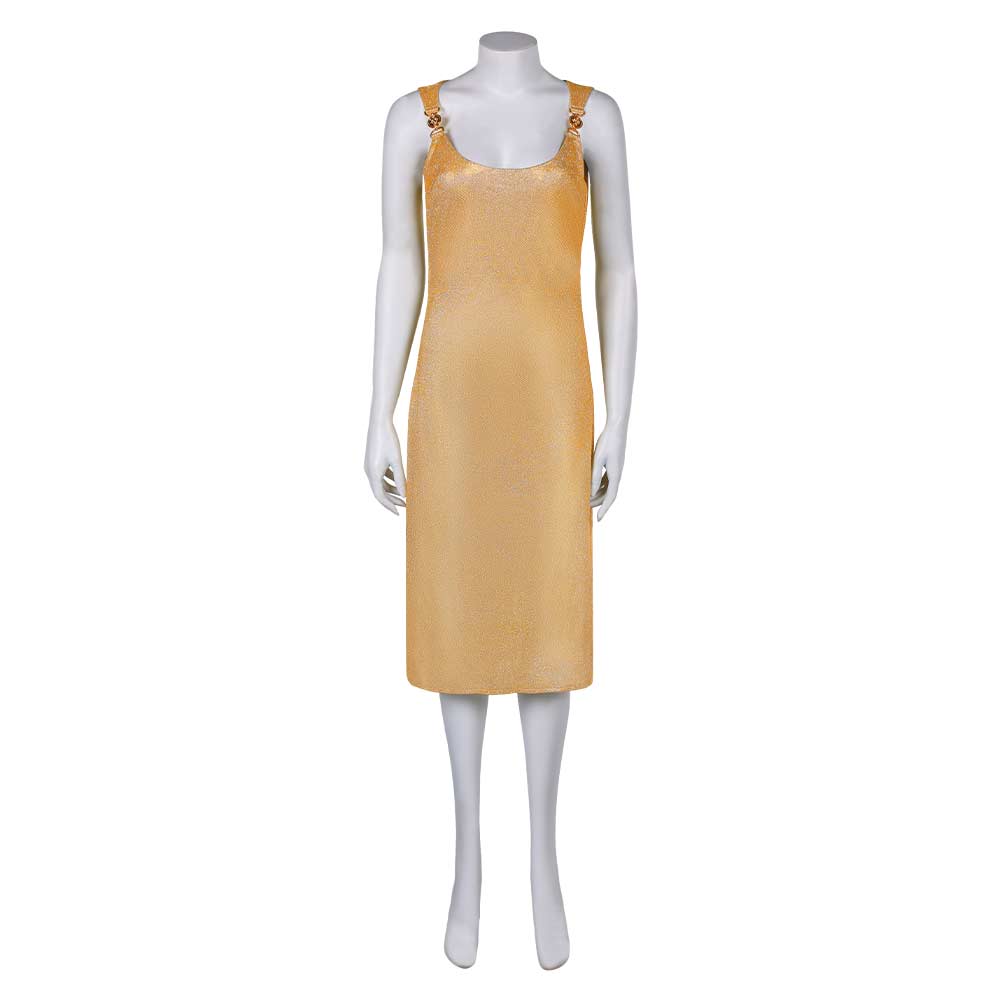 Argylle Elly Conway Adult Women Golden Cosplay Dress Costume Outfits Halloween Carnival Suit