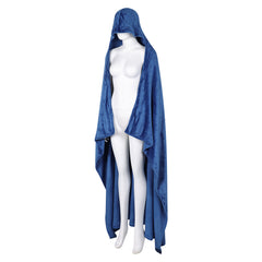Baldur's Gate 3 Cosplay Costume Blue Plush Blankets Outfits Halloween Carnival Suit Accessories