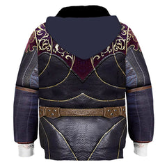 Baldur's Gate Astarion Kids Children Cosplay Printed Hoodie Hooded Sweatshirt Casual Pullover Hoodie