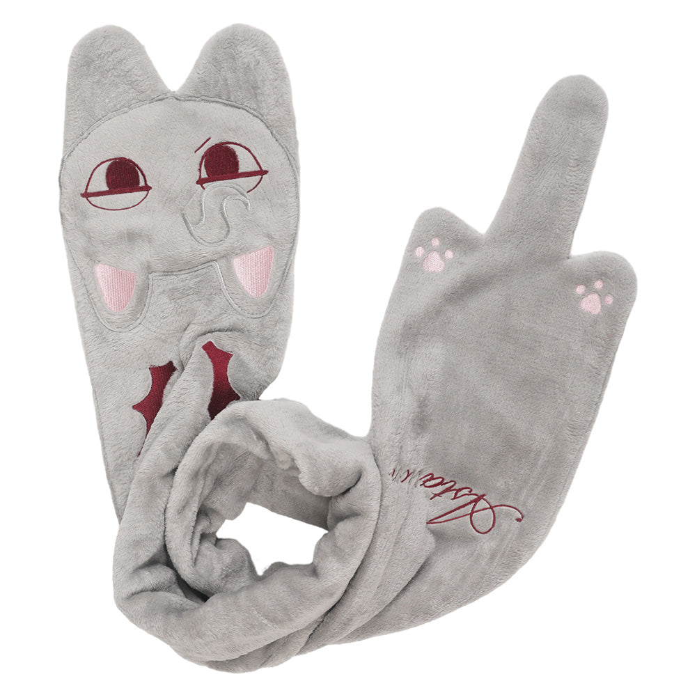 Baldur's Gate Astarion Winter Unisex Cosplay Derivative Scarf Plush Embroidery Halloween Costume Accessories