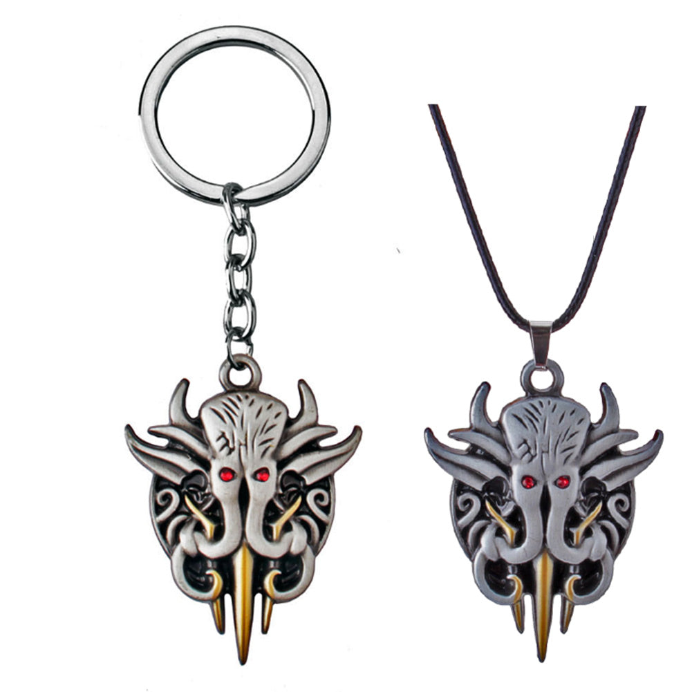 Baldurs Gate Illithid Cosplay Keychain Key Rings Mascot Birthday Hall