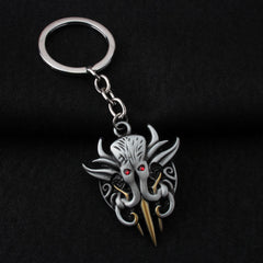 Baldur's Gate Illithid Cosplay Keychain Key Rings Mascot Birthday Halloween Costume Accessories Xmas Gift
