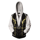 Baldur's Gate Shadowheart Adult Cosplay Printed Hoodie Hooded Sweatshirt Casual Zip Up Hoodie