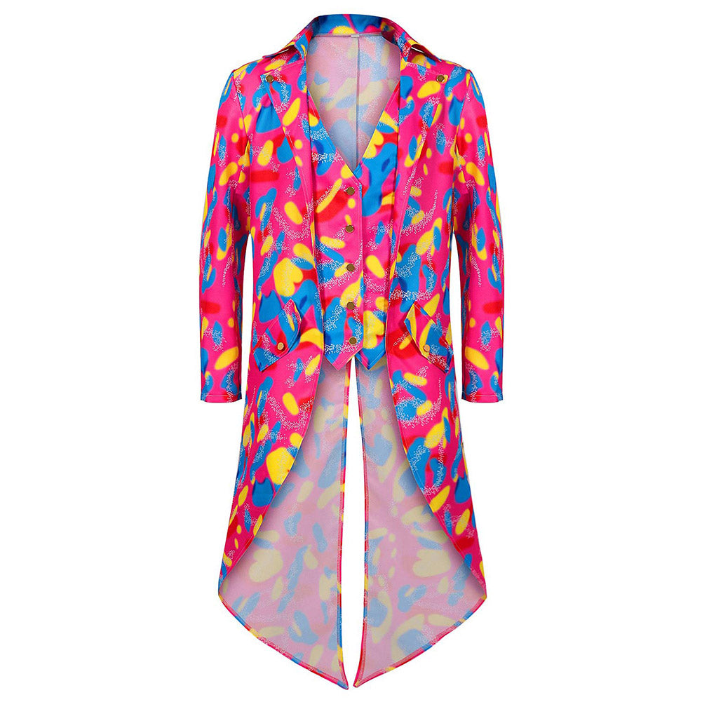 Barbie Ken Retro 70S 80S Disco Swallow-Tailed Coat Cosplay Fantasia Costume Halloween Carnival Party Clothes