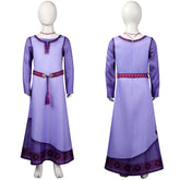 Movie Wish Asha Kids Girls Cosplay Costume Dress Outfits Fantasia Halloween Carnival Party Disguis Suit