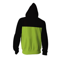 Ben10 Adult Cosplay Printed Hoodie Hooded Sweatshirt Casual Zip Up Hoodie