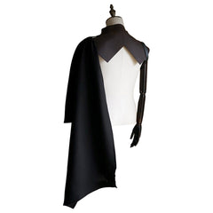 Medieval Men Retro Faux Leather Cape Chest Harness Costume - INSWEAR
