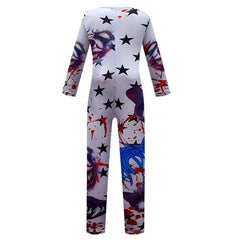Joker Kids Children Jumpsuit Outfits Halloween Carnival Suit Cosplay Costume
