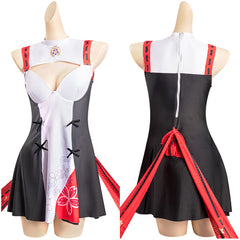 Game Genshin Impact Yae Miko Cosplay Costume Swimsuit Outfits Halloween Carnival Suit