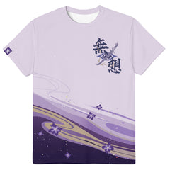 Genshin Impact Raiden Shogun Raiden Ei Cosplay T-shirt Shorts Sets Cosplay Costume Kids Outfits Halloween Carnival Party Suit