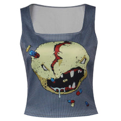 Cyberpunk 2077 V Adult Cosplay Casual Street Printed T-shirt