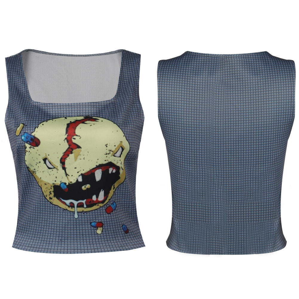 Cyberpunk 2077 V Adult Cosplay Casual Street Printed T-shirt