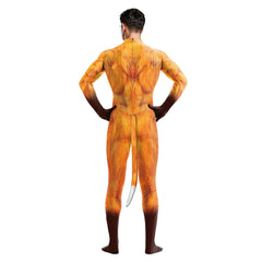 Fox Men Cosplay Costume Jumpsuit Outfits Halloween Carnival Party Disguise Suit