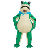 Adults Inflatable Frog Costume Funny Green Frog Cosplay Air Blow Up Suit Carnival Festival Outfit Women Men Clothes