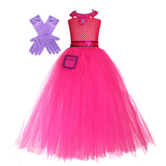 Dahlia Kids Girls Cosplay Tutu Dress Halloween Carnival Costume
