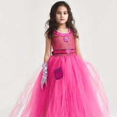 Dahlia Kids Girls Cosplay Tutu Dress Halloween Carnival Costume