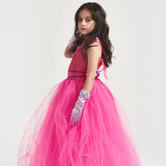 Dahlia Kids Girls Cosplay Tutu Dress Halloween Carnival Costume