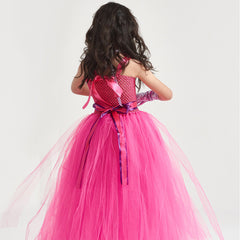 Dahlia Kids Girls Cosplay Tutu Dress Halloween Carnival Costume