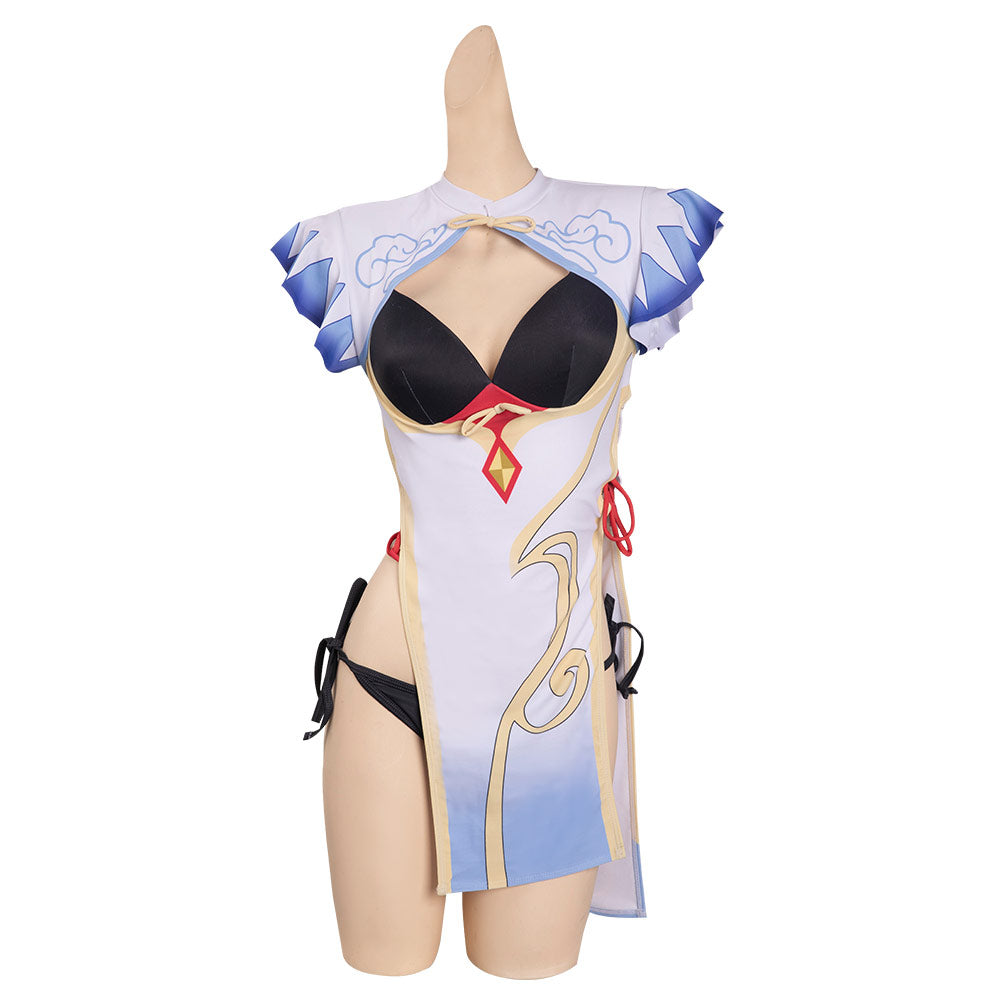 Genshin Impact Ganyu Cosplay Costume Swimwear Outfits Halloween Carnival Party Suit