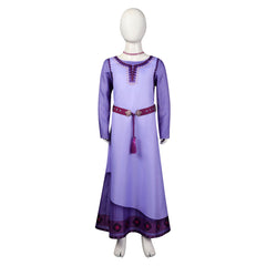 Movie Wish Asha Kids Girls Cosplay Costume Dress Outfits Fantasia Halloween Carnival Party Disguis Suit