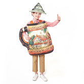 Beer Cup 3D KIds Children Cosplay Costume Outfits Halloween Carnival Suit