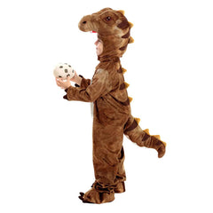 Dinosaur Kids Tyrannosaurus Rex Halloween Cute Plush Jumpsuit Cosplay Costume