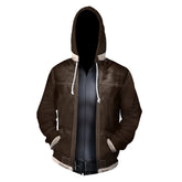 Resident Evil 4 Remake Leon S. Kennedy Cosplay Hoodie Printed Hooded Sweatshirt Casual Streetwear