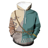 The Legend of Zelda: Tears of the Kingdom Link Cosplay Hoodie Printed Hooded Sweatshirt Casual Streetwear