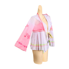 Demon Slayer Kanroji Mitsuri Cosplay Costume Swimsuit Outfits Halloween Carnival Suit