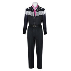 2023 Barbie Movie Ken Western Cowboy Cosplay Costume Outfits Halloween Carnival Suit