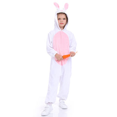 Easter Bunny Carrot Bunny Rabbit Nose Kids Cute Cartoon Cosplay Pajamas Costume Fancy Outfits Halloween Carnival Suit